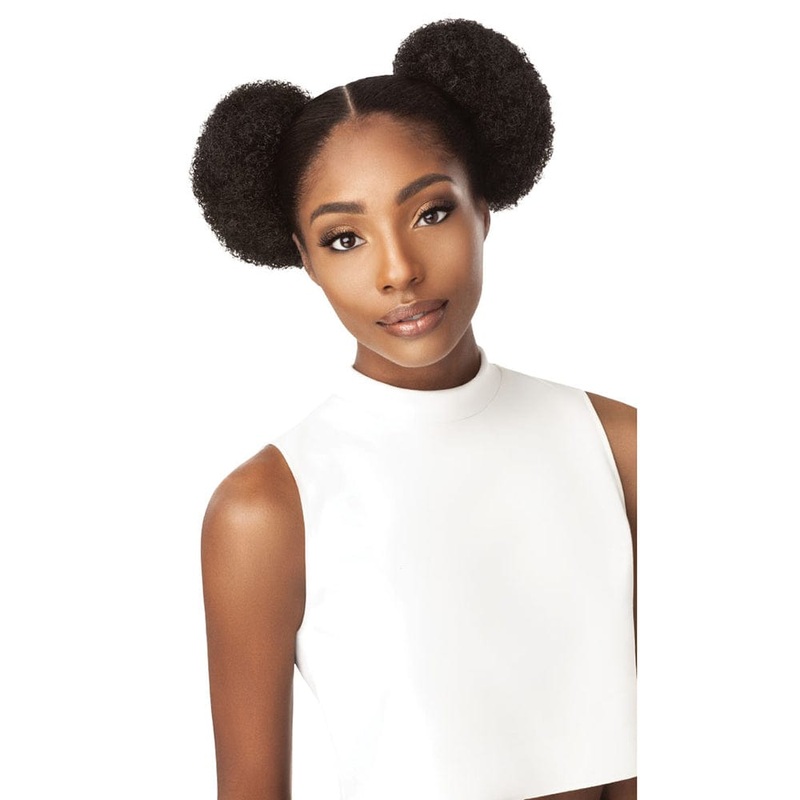 Outre Quick Ponytail – Afro Puff Duo Small 1 JET BLACK