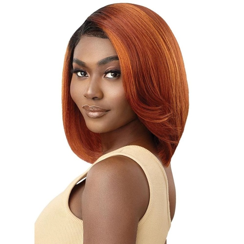 Outre Synthetic HD Lace Front Wig – Dinella 1 JET BLACK