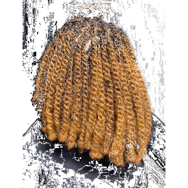 QVR Affordable Afro Kinky Bulk Human Hair Auburn Color For Braiding DreadLock Auburn Brown #30 3 Packs (Full Head) 10”