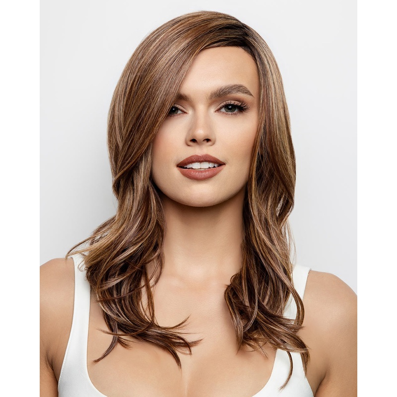 Leoni (Exclusive) | Lace Front & Monofilament Part Synthetic Wig by Alexander Cinder Toffee-R