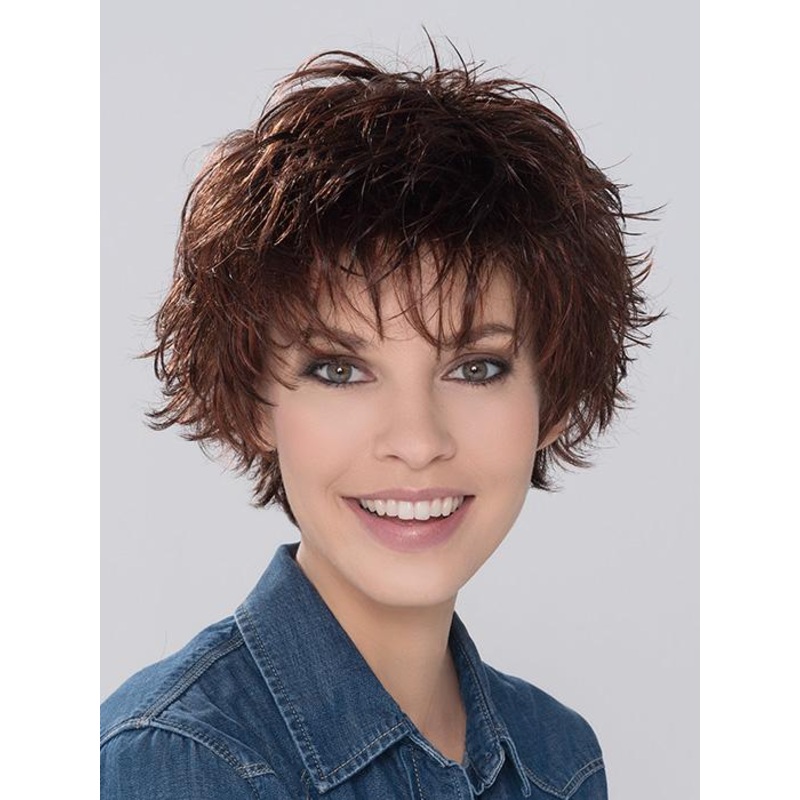 Push Up | Short Synthetic Wig (Basic Cap) AUBERGINE-MIX