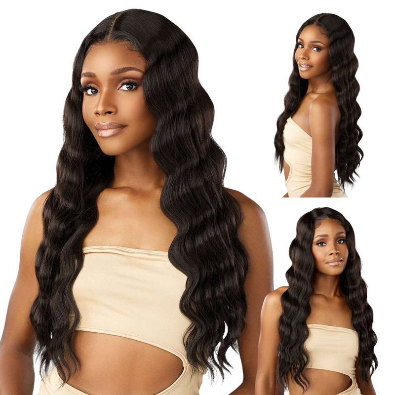 Sensationnel Glueless HD Butta Lace Wig – Pre-Cut Unit 16 1 JET BLACK