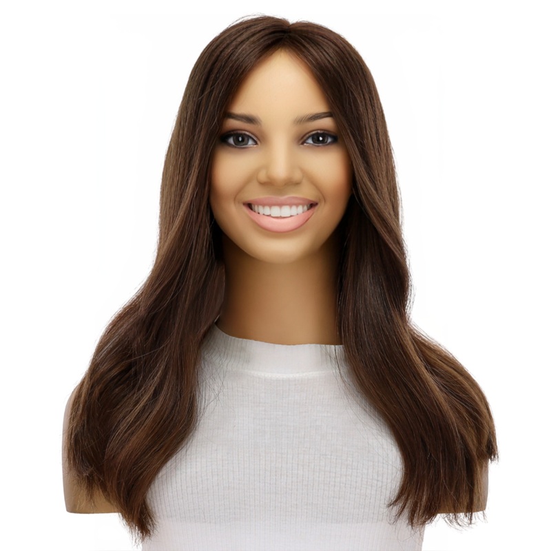 18″ Topaz Lace Top Topper #6 Neutral Medium Brown 3 x 5″