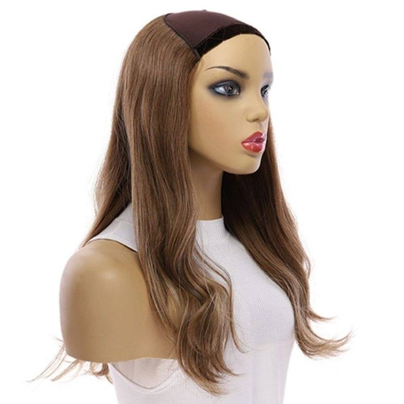 20″ HatFall Wig Light Brown Babylight Open Wefted