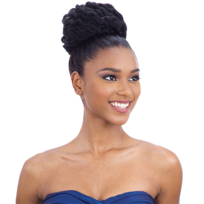 Freetress Synthetic BunTie Ponytail – TWIST CURL TIE 1