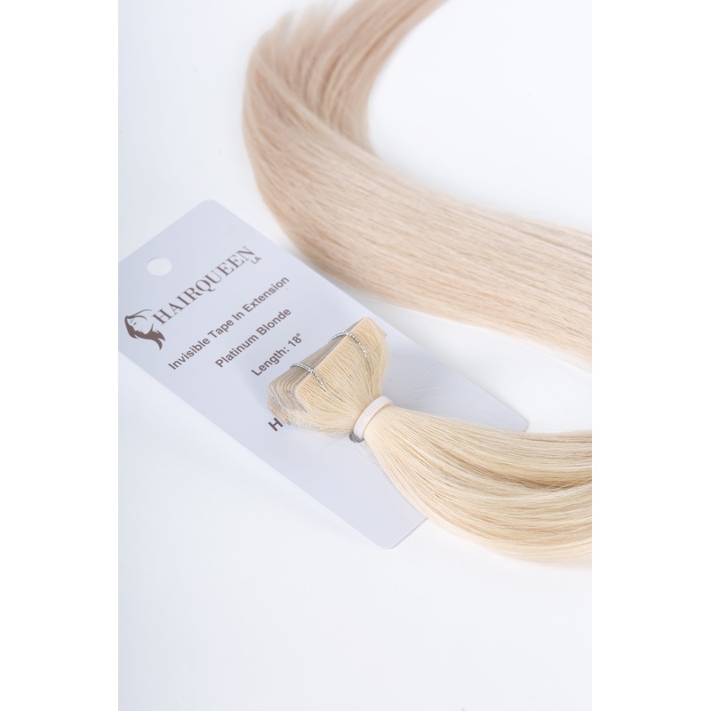Invisible Tape Ins Platinum Blonde 18″