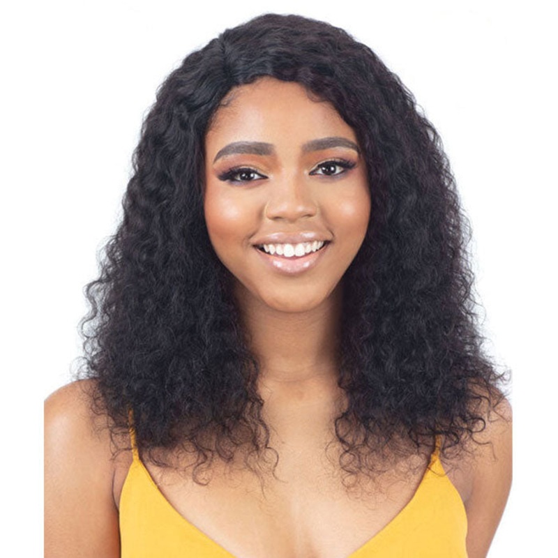 ModelModel 100% Human Hair Wet&Wavy Lace Part Wig – Deep Wave 20 NATURAL