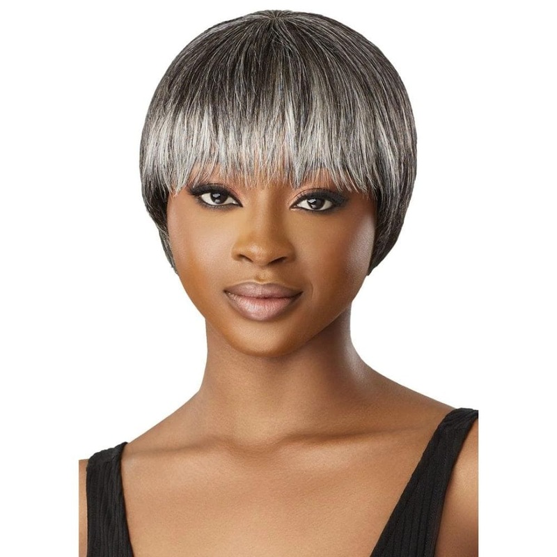 Outre Fab & Fly Gray Glamour Human Hair Wig – HH-Zaida NBLK