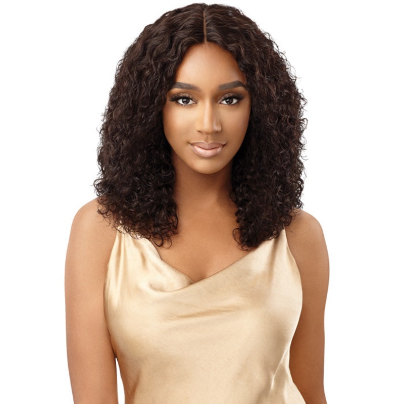 Outre My Tresses Gold Label 100% Unprocessed Human Hair HD Lace Front Wig – HH-VOLARA NBLK