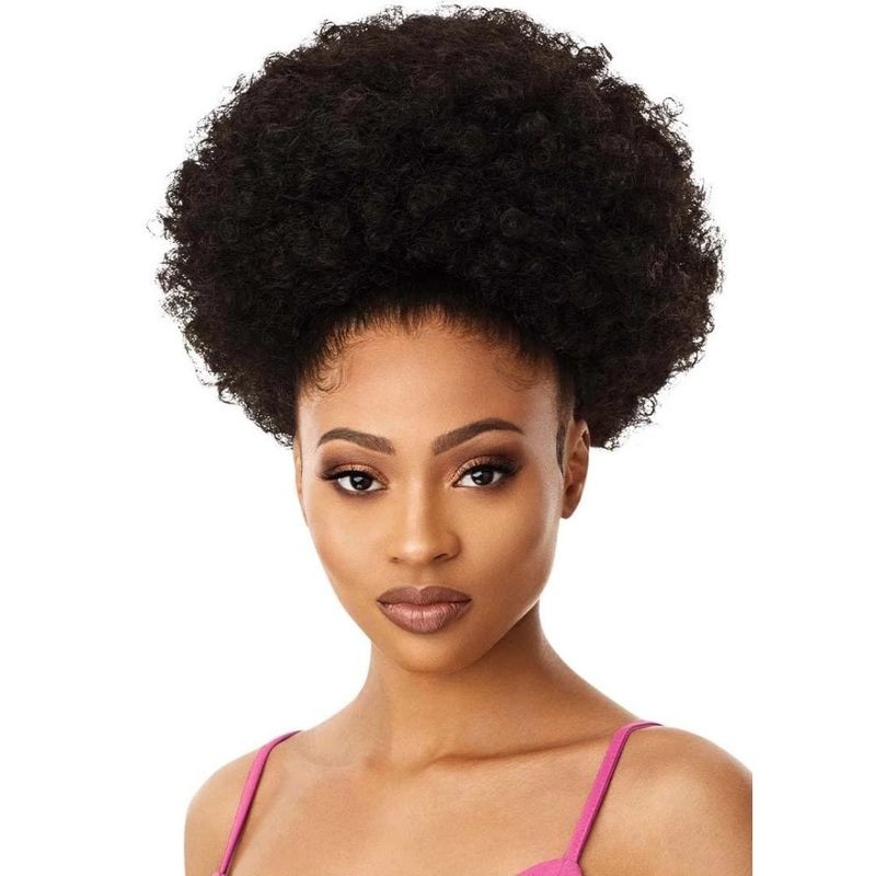 Outre Pretty Quick Afro Puff Ponytail – Afro Large 1 JET BLACK