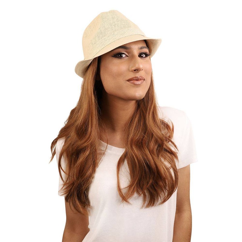 24″ HatFall Wig Strawberry Blonde