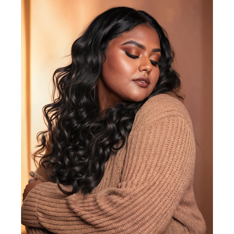 curly (3A curls) clip-in extensions natural black. 14″ Regular Classic