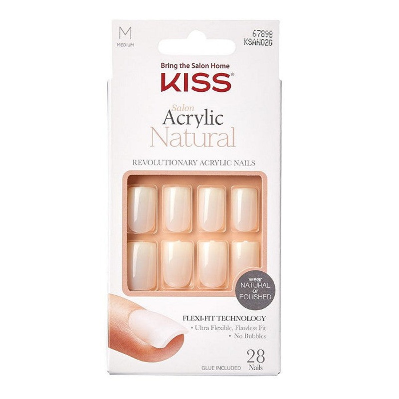 KISS Salon Acrylic Natural Nails 28pc – Euphoria EUPHORIA