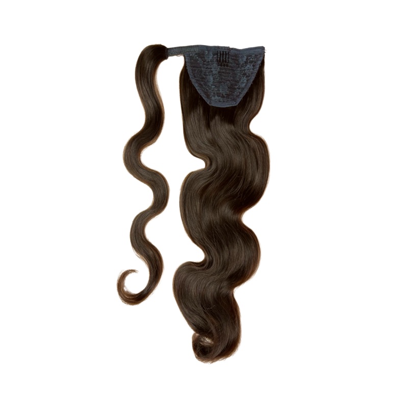 Natural Brown Wrap Ponytail 16″ Straight