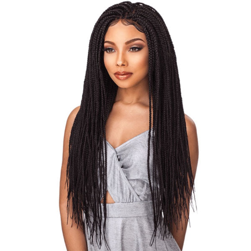 Sensationnel Cloud 9 Synthetic 4×4 Part Swiss Lace Wig BOX BRAID SMALL 1