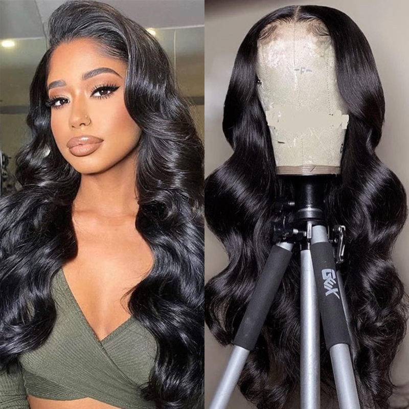 Skin Melt Body Wave 5×5 HD Lace ClosureWigs Pre-Plucked LaceClosure Human Hair Wig 12 Yes 150%