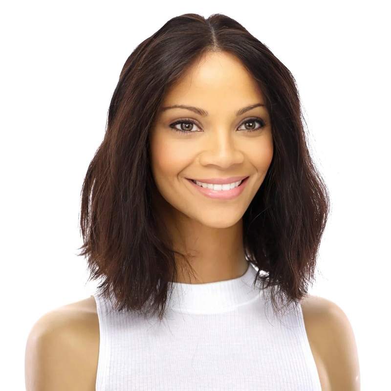 12″ Divine Luxe Lace Top Wig #2 Neutral Dark Brown Wavy Zig Zag Lace Front