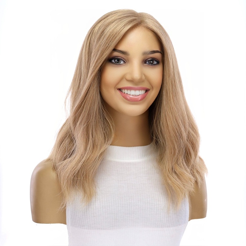 16″ Divine Luxe Lace Top Wig #16 Blonde Zig Zag Lace Front