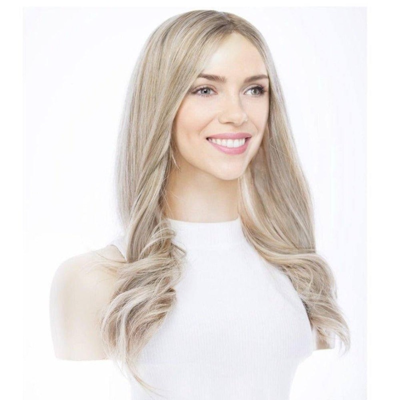 20″ Princess Silk Top Wig Ash Blonde Zig Zag Lace Front