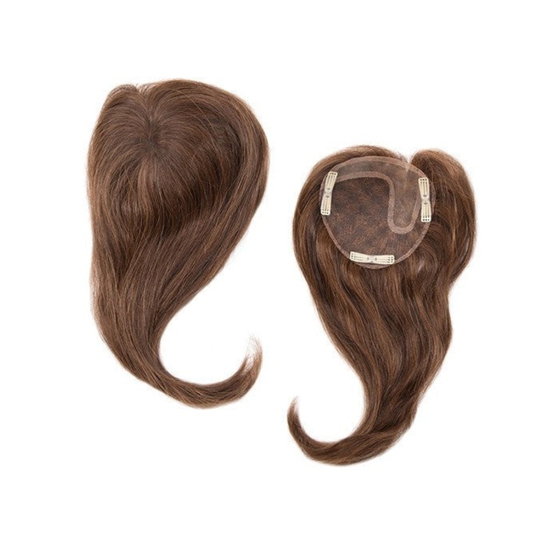 Add-On Left | Human Hair Topper (Full Mono) | DISCONTINUED BLACK
