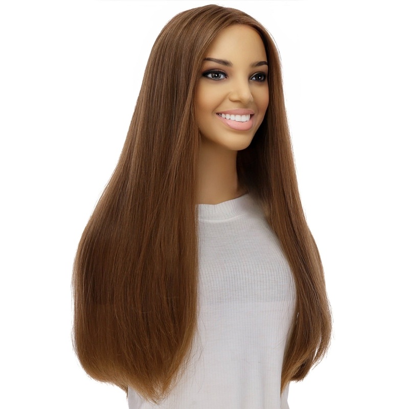 24″ Divine Luxe Lace Top Wig #10 Neutral Light Brown Zig Zag Lace Front