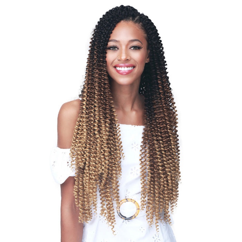 Bobbi Boss Brazilian Pre-Looped Crochet Braids – SOFT WATER WAVE 3X 18″ T1B/BUG