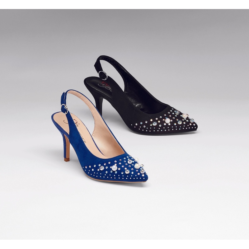 Elegance of Pearls Slingback by EY Boutique BLACK 10M