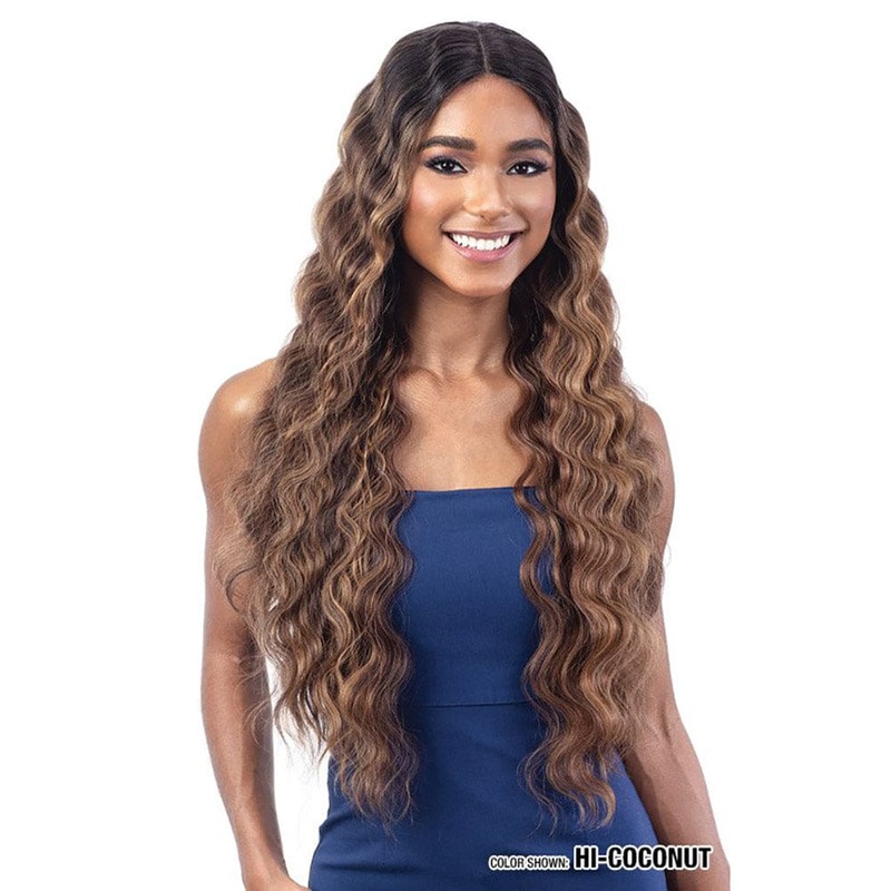 FreeTress Equal Level Up HD Lace Front Wig – Gianna 1 JET BLACK
