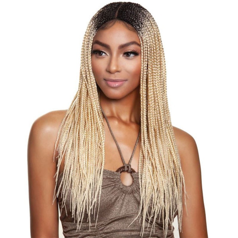 Mane Concept Red Carpet Synthetic Inspire Braid Lace Front Wig – RCIB101 ABUJA BRAID 26″ 1B