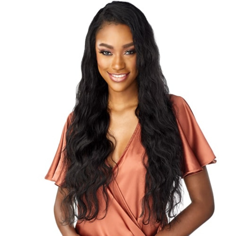 Sensationnel Bare & Natural Virgin Hair 360 HD 10A Lace Wig BODY WAVE 28″-30″ 28 NATURALBLACK