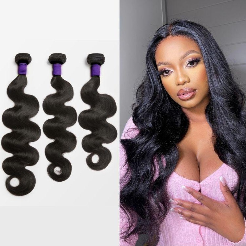 Upgraded Brazilian Hair | 3pcs Body Wave 100% Virgin Human Hair Bundles 10 10 10