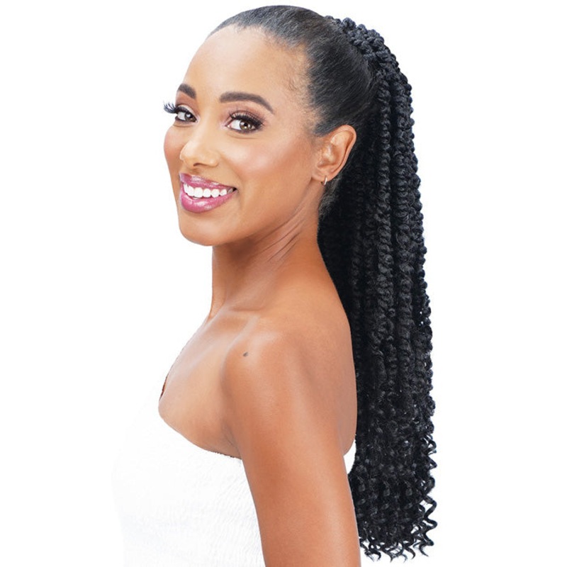 Zury Sis Miss Drawstring Drawstring Braid Ponytail – MISS PASSION TWIST 18″ 1