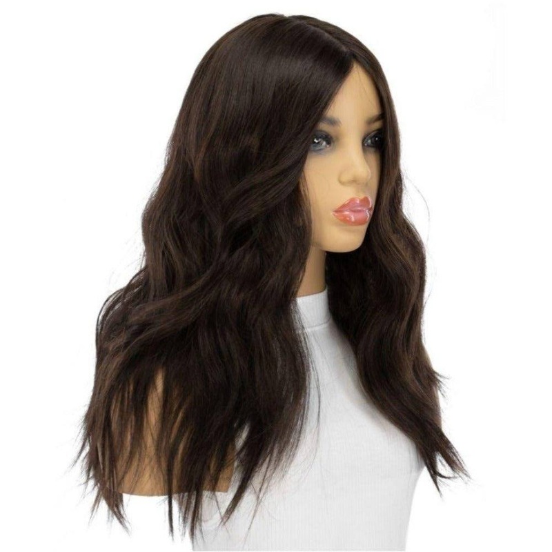 22″ Reese Silk Top Wig Natural Black Zig Zag Lace Front