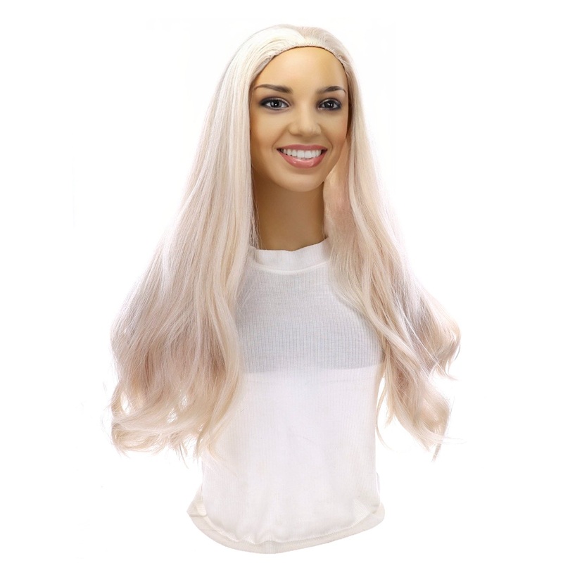 24″ 3/4 Bandfall Wig Ice Blonde