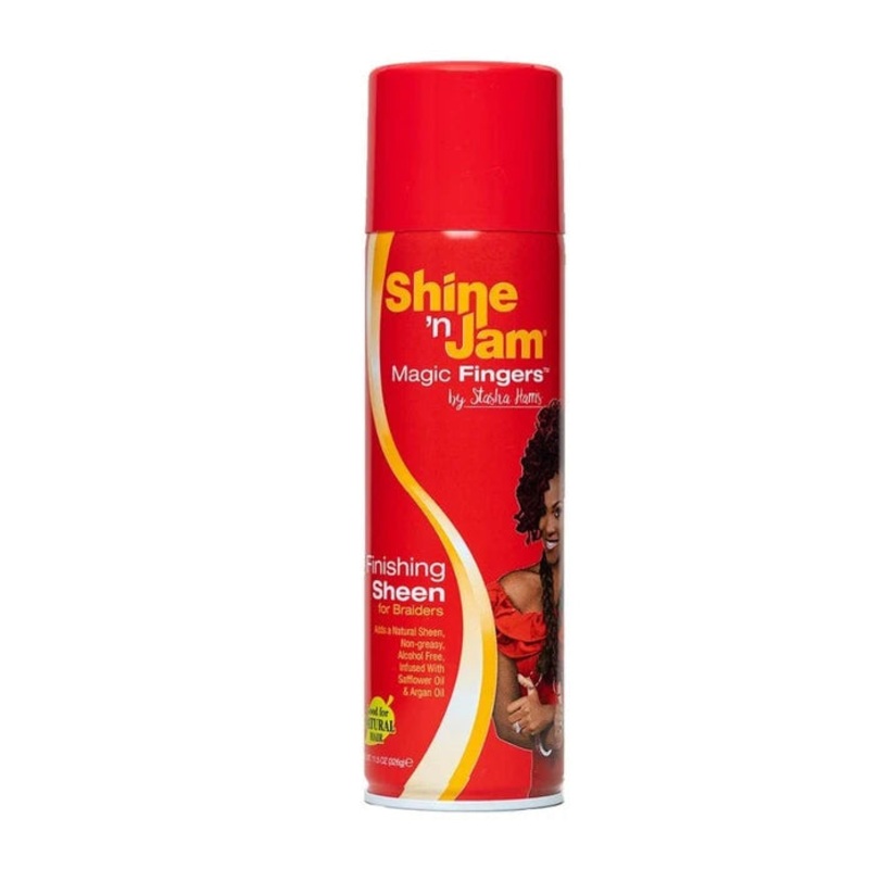 Ampro Shine N’ Jam Magic Fingers Finshing Sheen for Braiders 11.5 oz
