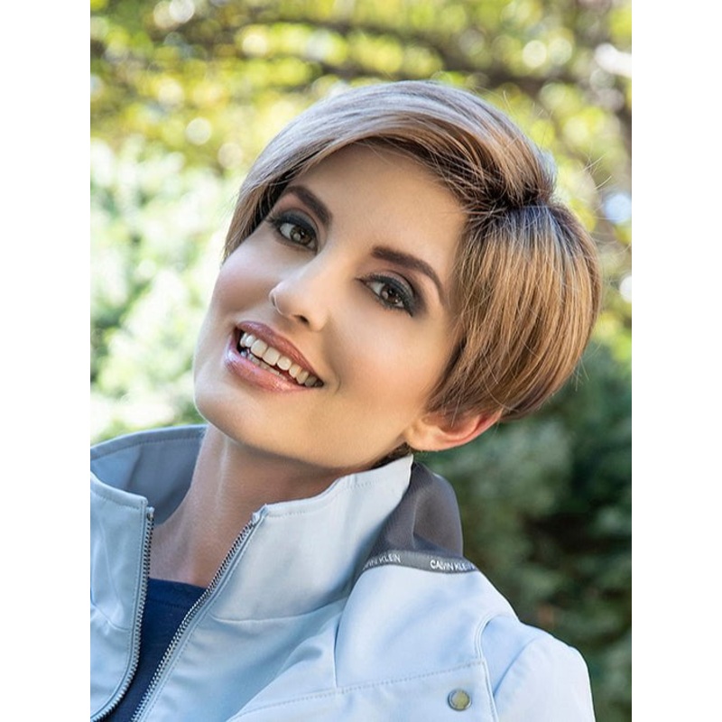 Amy | Synthetic Lace Front Wig (Mono Part) ALMOND-BREEZE