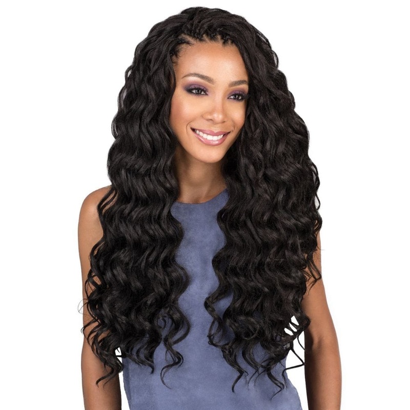 Bobbi Boss Crochet Hair – Brazilian Ocean Wave 20″ 1 JET BLACK