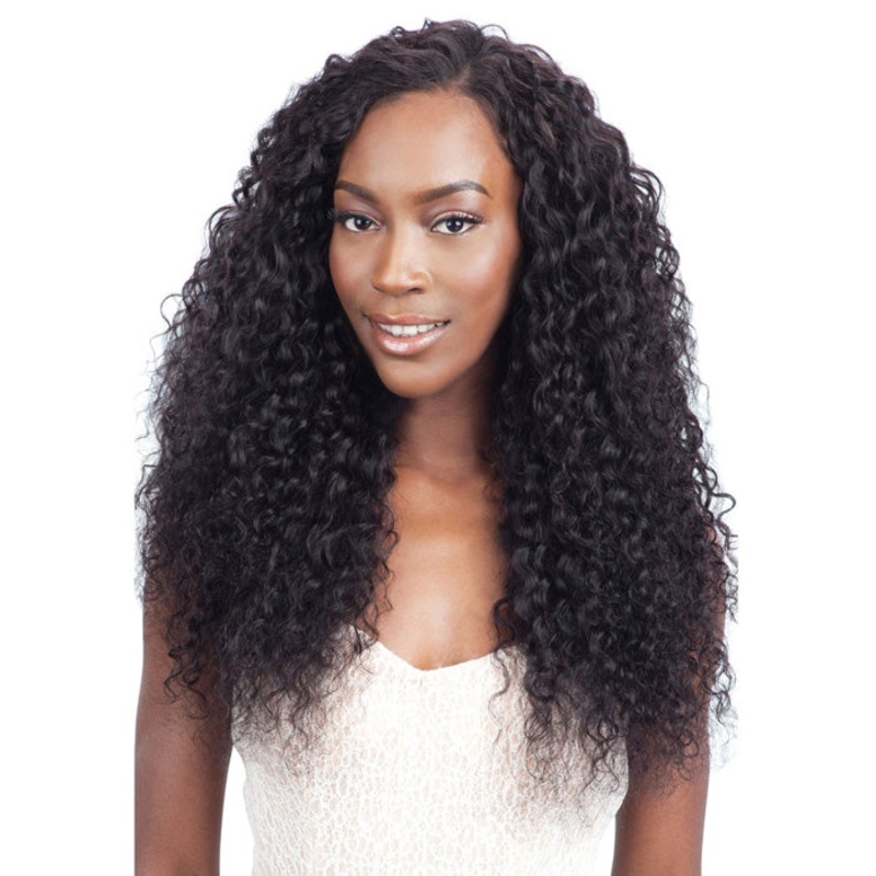Model Model Nude Fresh Wet & Wavy 100% Human Hair Brazilian Virgin Remy Weave – DEEP WAVE 7 Pcs NATURAL