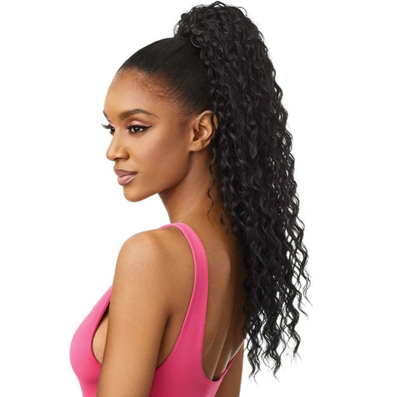 Outre Pretty Quick Wet & Wavy Wrap Ponytail – DEEP CURL 24″ 1