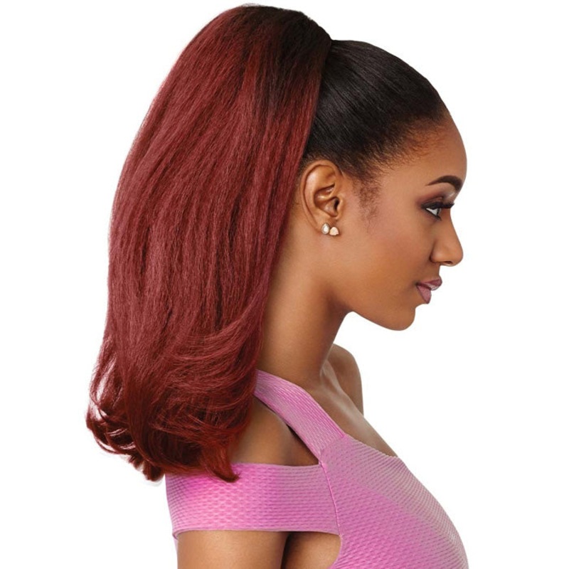Outre Synthetic Pretty Quick Drawstring Ponytail- NEESHA BODY 16″ DR2/CINSP