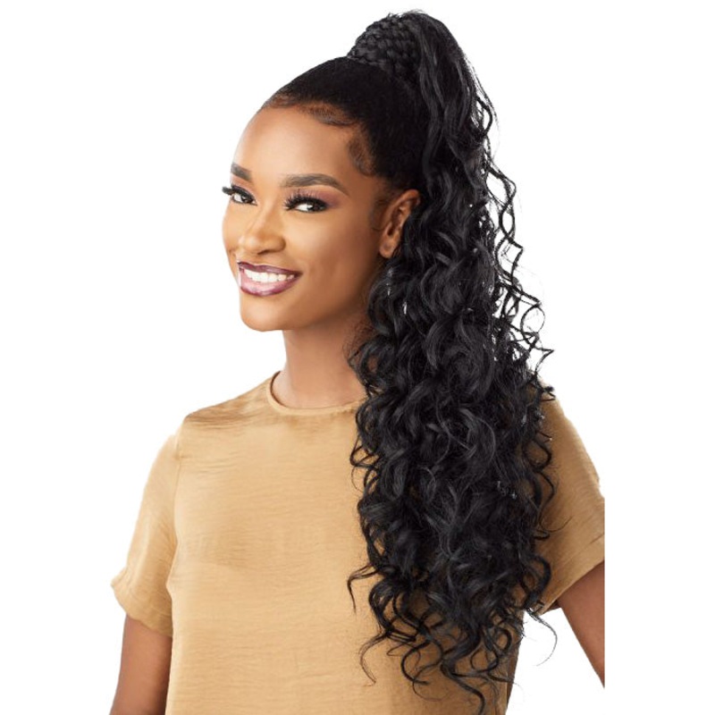 Sensationnel Synthetic Ponytail Instant Pony Wrap Braided Loose Deep 26″ 1