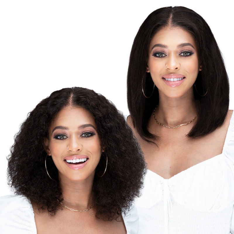 Bobbi Boss 100% Unprocessed Human Hair 13X4 HD Lace Wet & Wavy Wig – MADISON NATURAL