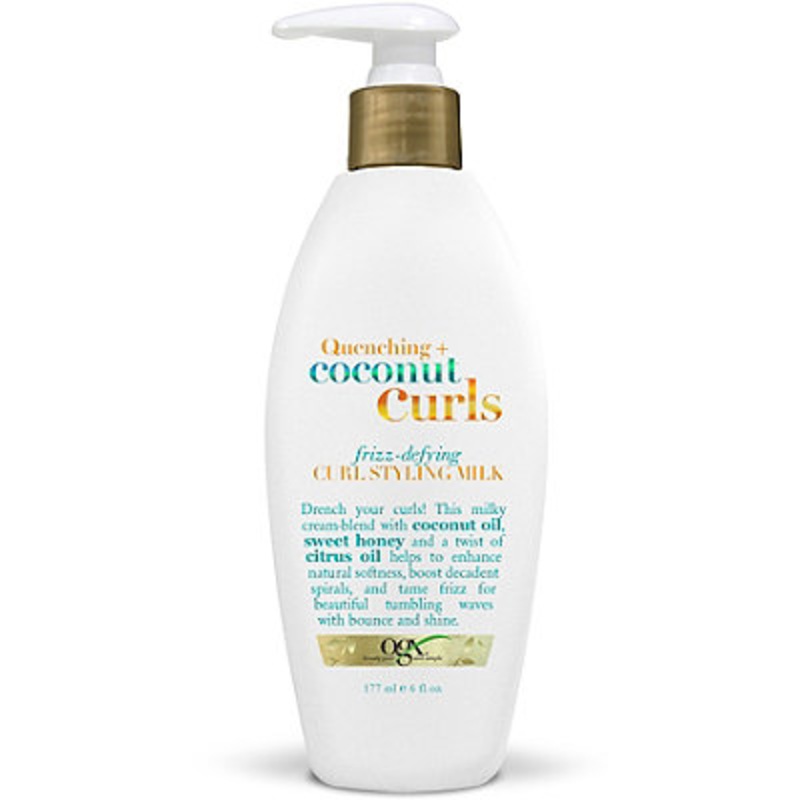 Organix Quenching Plus Coconut Curls Frizz-Defying Curl Styling Milk 6 oz 6 oz