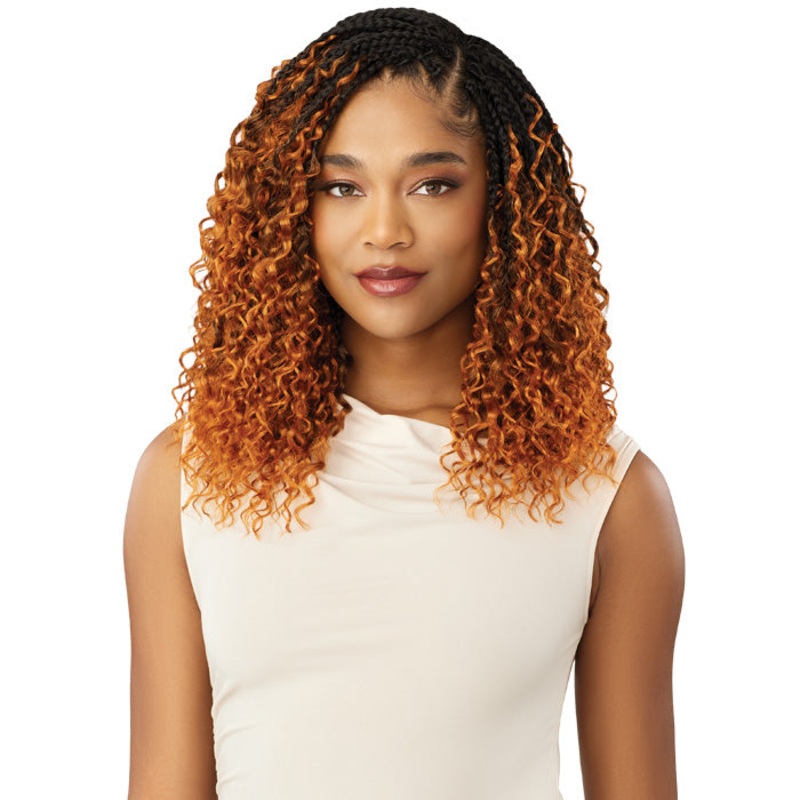 Outre X-Pression Twisted Up Pre-Looped Crochet Braid – BOHO BOX BRAID 12″13″14″ 10X 1