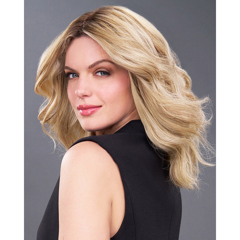 EasiPart Medium HH 12 inch | Monofilament Remy Human Hair Toppers by Jon Renau 10H24B