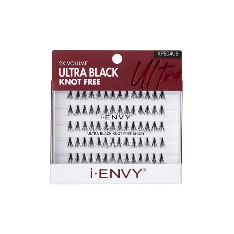 Kiss i-envy Premium Eyelashes – KNOT FREE ULTRA BLACK KNOT FREE ULTRA BLACK LONG (KPE06UB)