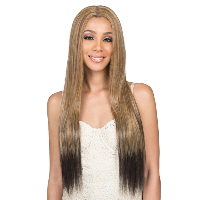 Lia | Lace Front Human Hair Blend Wig by Bobbi Boss 1B