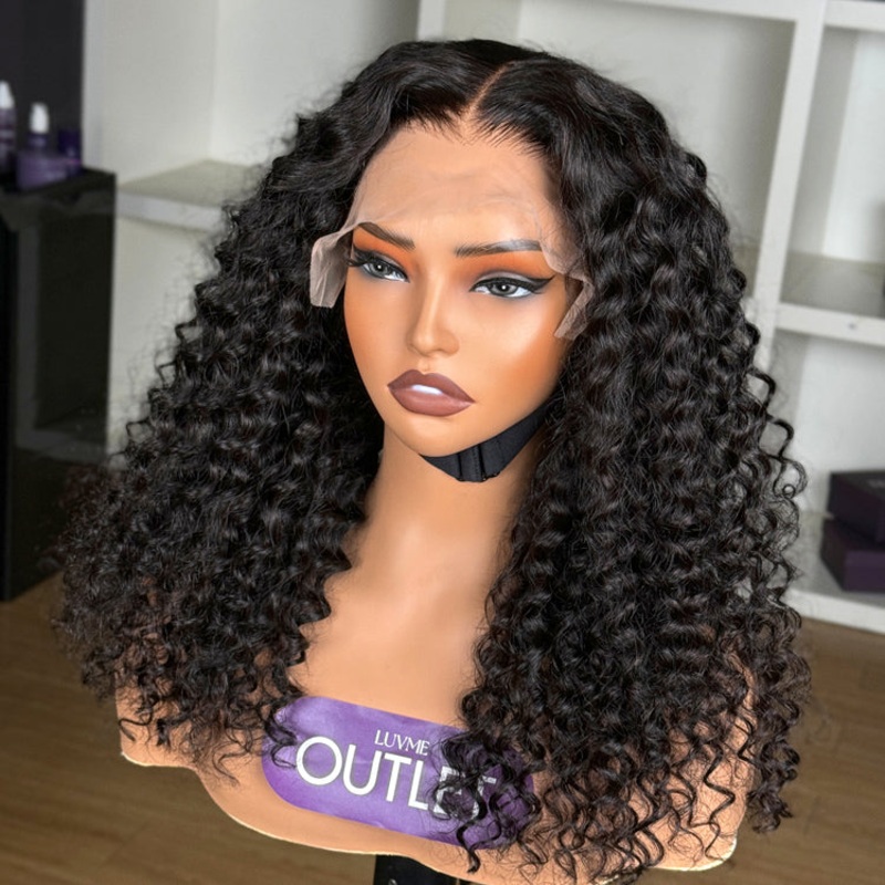 Special Deal | Super Natural Hairline Deep Wave Glueless 5×5 Upgraded Lace Front Long Curly Wig Breathable Cap 14 No