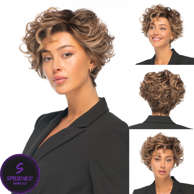 Twisted Pixie in 17/23/R8 – Look Fabulous Collection by TressAllure ***CLEARANCE*** 17/23/R8 – Beige Blonde Auburn Blend Rooted Medium Brown