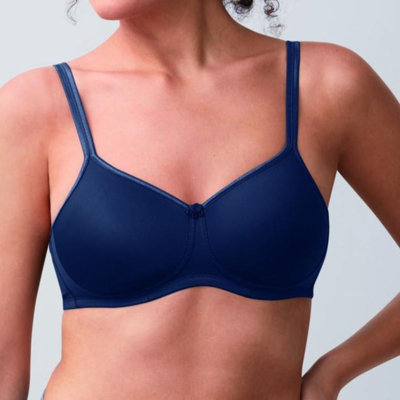 Mara Padded Wire-free Bra – Dark Blue | Amoena Dark Blue AA 32